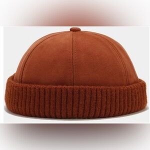 Rust Orange Knit Beanie